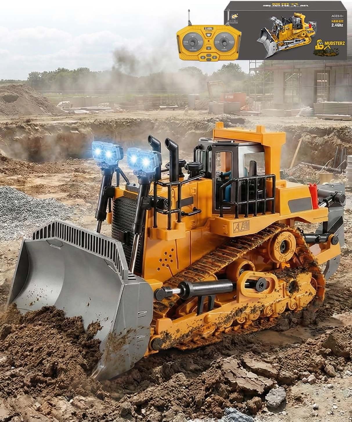 Construction Rc Set of 4, Rc Excavator for Adults, Command The Site ...