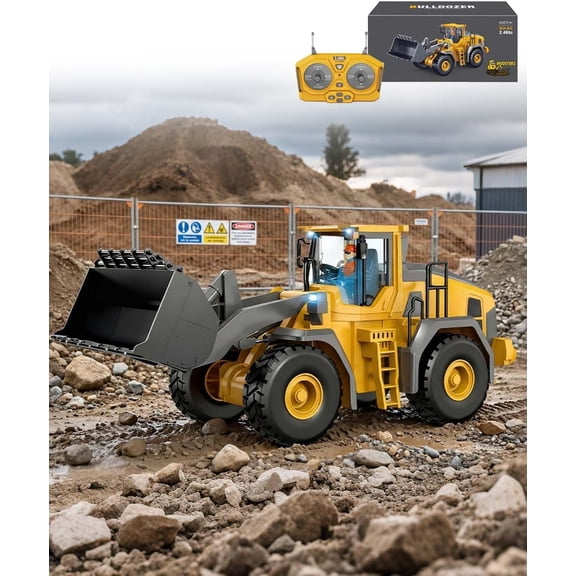 Construction Rc Set of 4, Rc Excavator for Adults, Command The Site Conquer The Dirt, Remote Control Excavators with 360 Rotation, Metal Parts, Little Builders, Big Action