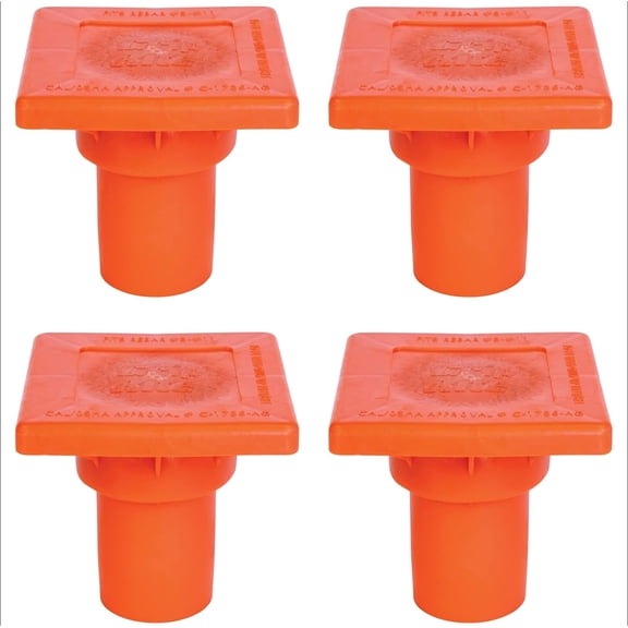 One Stop Outdoor Rebar Impalement Protective Safety Cap OSHA Square OSHA Approved for #3-#11 Rebar, 25 Pack