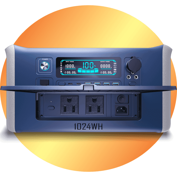 Construction Site Solution: 1000W/1500W/2000W Heavy-Duty Portable Generator with 1000Wh Storage for Tools and Equipment