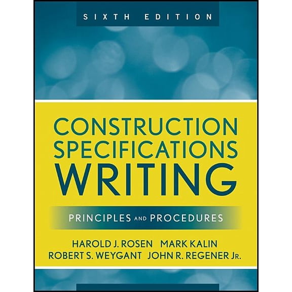 Construction Specifications Writing: Principles and Procedures, (Paperback)
