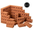 thumbnail image 1 of Construction Stacking Building Red Brick Block, Rectangle Foam Kids Pretend Play Creativity Toy, 1 of 7