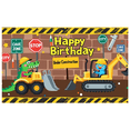thumbnail image 1 of Construction Theme Cartoon Happy Birthday Banner Backdrop Background Decorations for Birthday Party Photography Props Kids Celebrations, 1 of 8