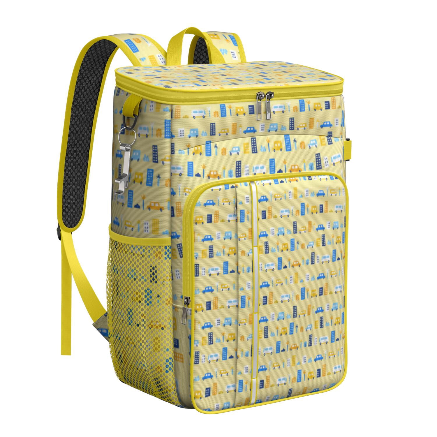 Construction Themed Insulated Backpack Cooler - Waterproof, Leakproof ...