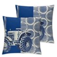 thumbnail image 1 of Construction Throw Pillow CoversEquipment Trucks Pillow Cases Cushion Covers Excavator Tractor Decorative Throw Pillowcases Construction Vehicles Plaid Grid Blue White Cushion Cases, 1 of 7