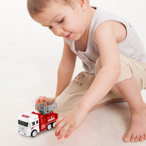 Construction Toy Cars for Toddler Boy Toys Mini Pull Back Cars Small Truck Prize Box Toys for Toddler Party Favors Sensory Bin Filler Bulk(3.5"×6",Lift Vehicle)