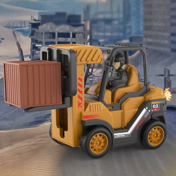 Construction Toys,Excavator Toy,Push Vehicle,Forklift Truck,Forklift Lift,Construction Engineering Trucks Small Truck Toys Pull Back Vehicles Mini Excavator Toys Car Set(A C)