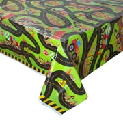 Construction Plastic Party Tablecloth, 84 x 54in