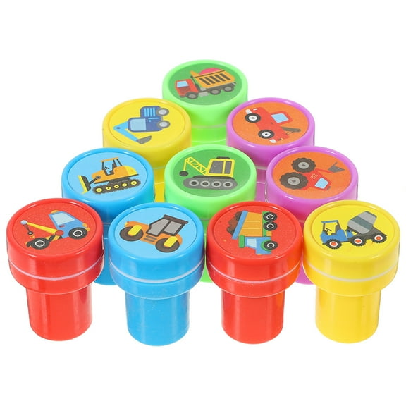Construction Truck Stamp 20 Pcs Plastic Stamps for Journaling The Gift Birthday Parties Child