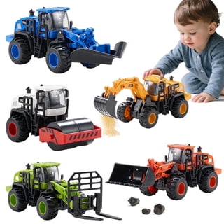 Dimoarch Construction Trucks Toys for Boys Ages 3 4 5 6, Toddlers Sandbox Beach Excavator Toys Vehicles Set, Friction Powered Toys Trucks, Boys Birthday Gifts