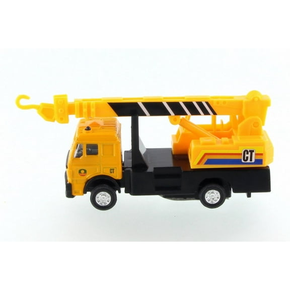 Construction Trucks Hydraulic Crane, Yellow - Showcasts 9531/4D - Diecast Model Toy Car (Brand New but NO BOX)