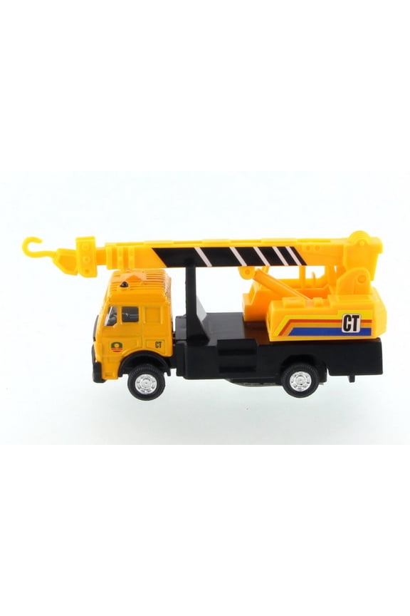 Construction Trucks Hydraulic Crane, Yellow - Showcasts 9531/4D - Diecast Model Toy Car (Brand New but NO BOX)