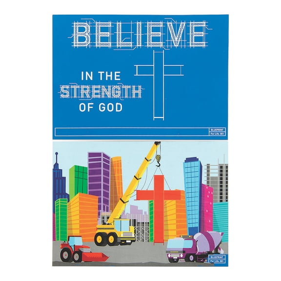 Construction Vbs Scratch N Reveal - Craft Supplies - 12 Pieces