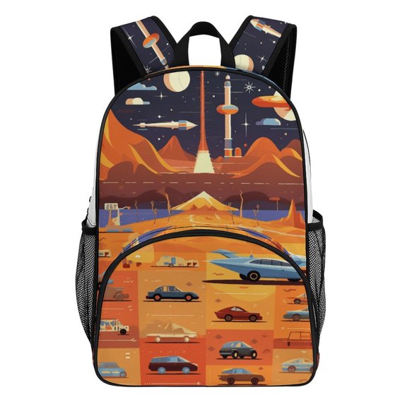 Construction Vehicle Pattern Repeat Design Backpacks for Backpack for Bookbag