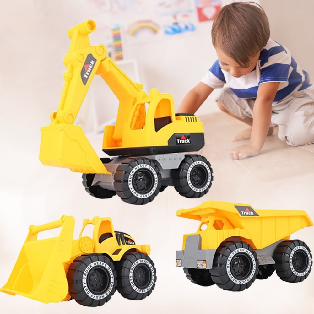 3Pcs Construction Vehicle Set Sandbox Play Car Toy for Kids 2 up Beach Toy Best Birthday Gift Walmart