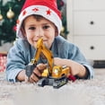 thumbnail image 1 of Construction Vehicle Toy, Large Sound and Light Engineering Excavator with Rotating Arms, Simulation Excavator Model with Moving Parts for 5-6 Years 6-7 Years, 1 of 6