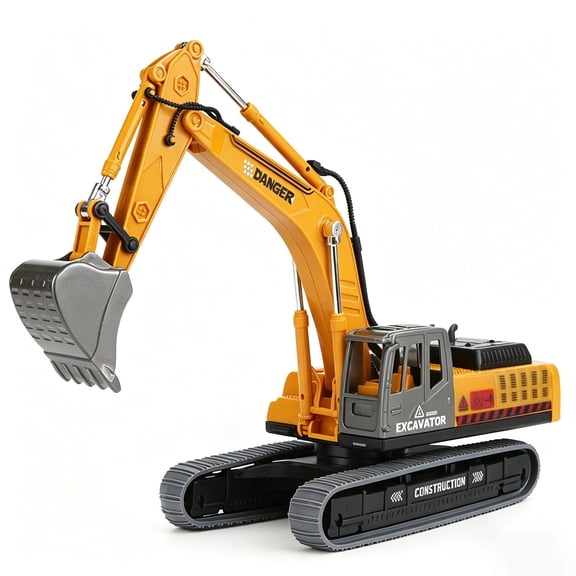 Construction Vehicle Toys Car Models Drill Excavator Construction Vehicle Toys Children'S Toys For Boys | Heavy Metal Digger And Dumper Diecast Engineering Vehicle Toys For Kids And Decoration House
