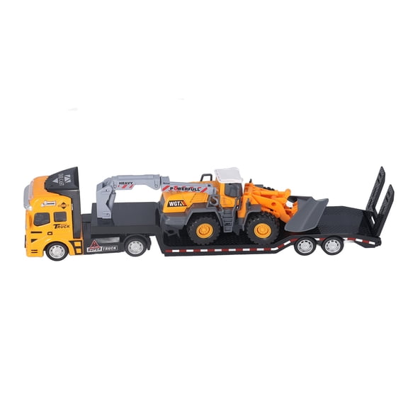 Construction Vehicle Toys Portable Alloy Truck Transport Car With Construction Engineering Vehicle Model Toys For Boys Girls