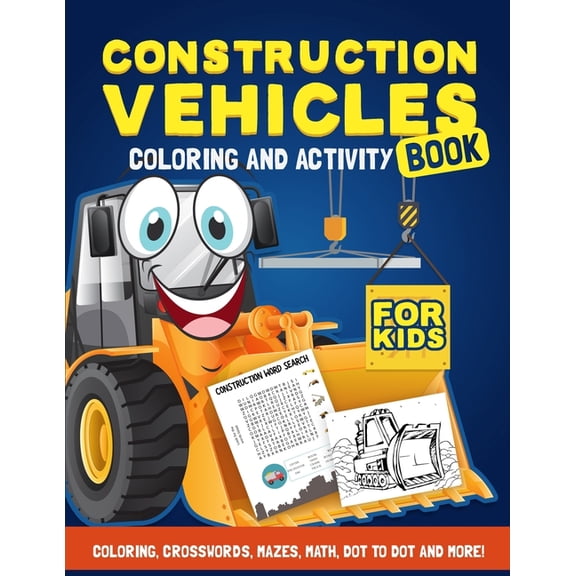 Construction Vehicles Activity Book, (Paperback)