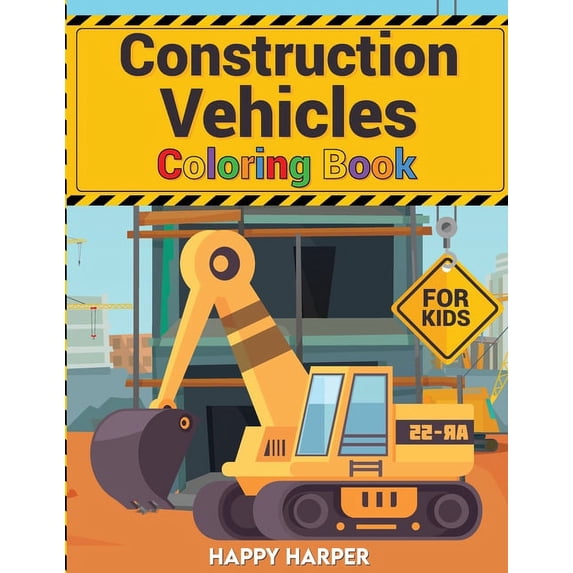 Construction Vehicles Coloring, (Paperback)