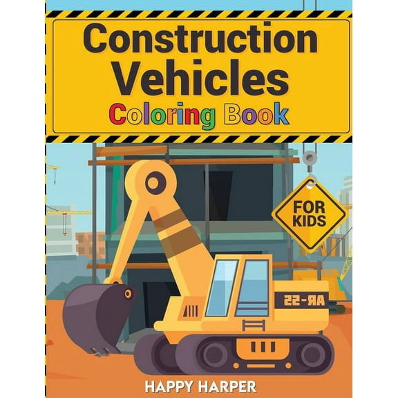 Construction Vehicles Coloring, (Paperback)