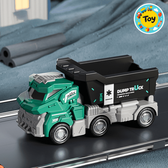 Construction Vehicles Dump Truck Toys, Learning Building Engineering ...