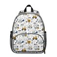 thumbnail image 1 of Construction Vehicles Pattern Backpack Backpack for School,Schoolbag with Adjustable Shoulder Straps & Padded Back,13.8"x11.4"x6", 1 of 6