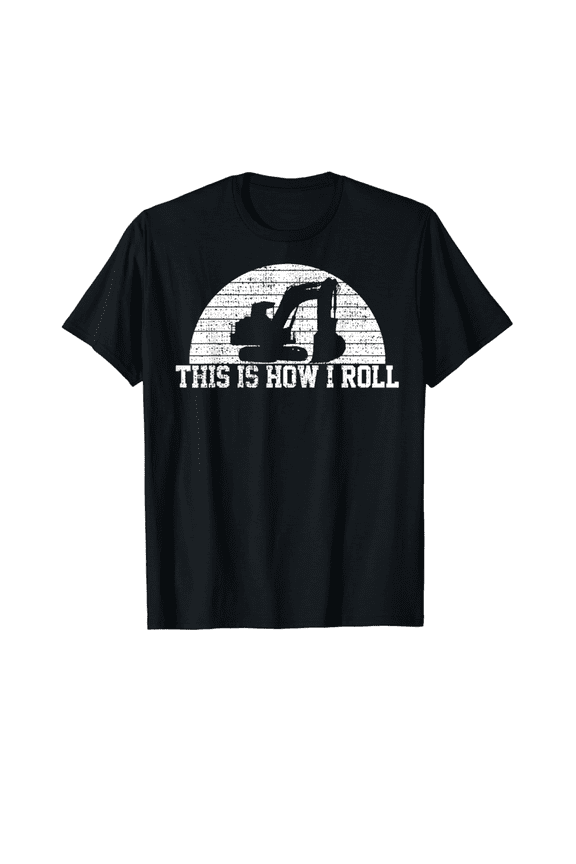 Construction Worker Gift See You Later Excavator Graphic T-Shirt