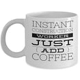 thumbnail image 1 of Construction Worker 11 oz Coffee Mug - Father's Day Gift White Ceramic, 1 of 4
