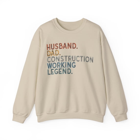 Construction Worker Sweatshirt Gifts Crew Neck Shirt Long Sleeve Unisex
