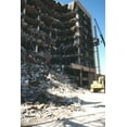 thumbnail image 1 of Construction Workers Erect An External Elevator On The Ruins After The Bombing Alfred P. Murrah Federal Building, 1 of 2