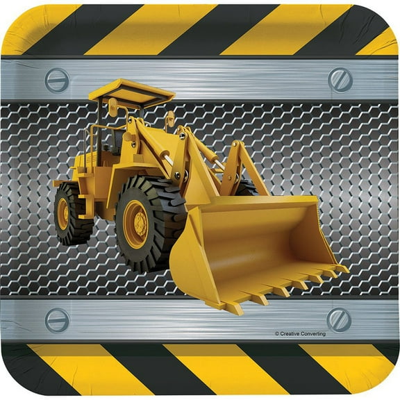 Construction Zone Cake Plates 7" (8 Count)