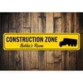 thumbnail image 1 of Construction Zone Novelty Decor, Metal Wall Sign - 4x18 Inches, 1 of 4