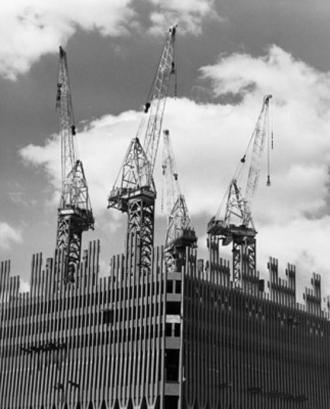 Construction of the World Trade Center Manhattan New York City New York State USA Canvas Art - (24 x 36)