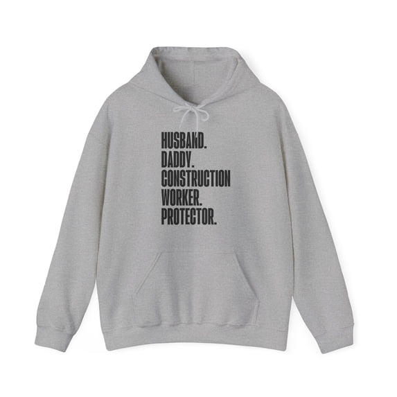 Construction worker Dad Fathers Day Birthday Hoodie Gifts Hooded Sweatshirt