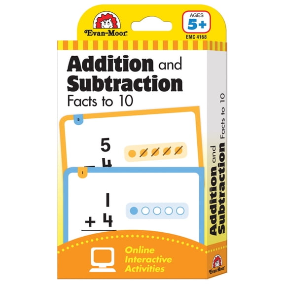 Constructive Playthings 4168 Flashcards - Beginning Addition and Subtraction Facts to 10