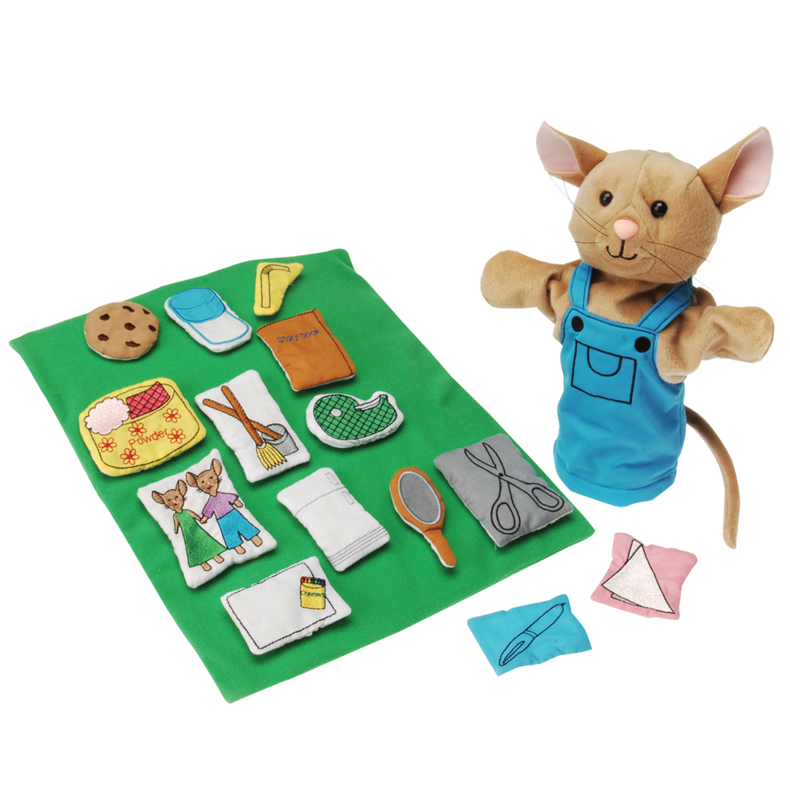 Constructive Playthings If You Give a Mouse a Cookie Plush Hand Puppet