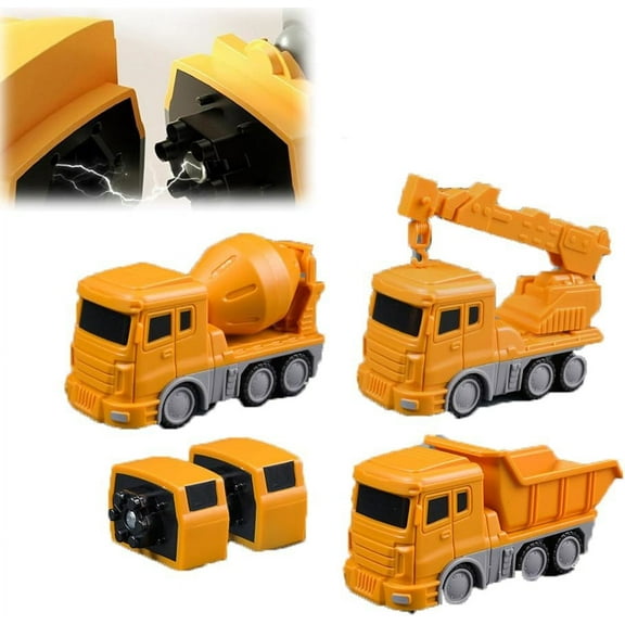 Constructo Modular Transforming Toy Set,Constructo Modular Toy,Modular Transforming Toy Set,Magnetic Transform Engineering Car Toy with Storage Box (8pc)