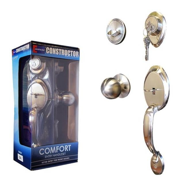 Constructor      Satin Nickel Comfort Entry Door Handleset