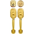 thumbnail image 1 of Constructor Cerberus Entry Door Lock Lever Handle Set Polished Brass Finish, 1 of 2
