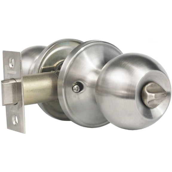 Constructor Chronos Entry Door Knob Handle Lock Set Stainless Steel Finish