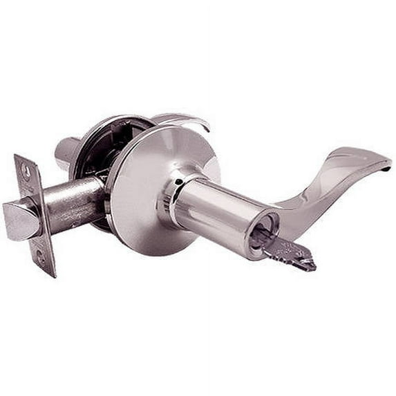 Constructor PRELUDE Entry Door Lever Handle Lock Set Satin Nickel Finish