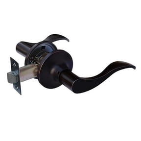 Constructor PRELUDE Passage Door Lever Handle Lock Set for Hallway and Closet Oil Rubbed Bronze Finish