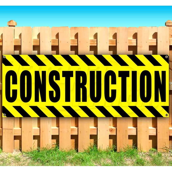 Construstion 13 oz Vinyl Banner With Metal Grommets
