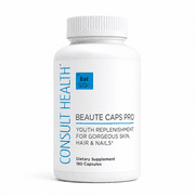 Consult Beaute Caps Pro - Supports Healthy Hair, Skin and Nails - 180 Count