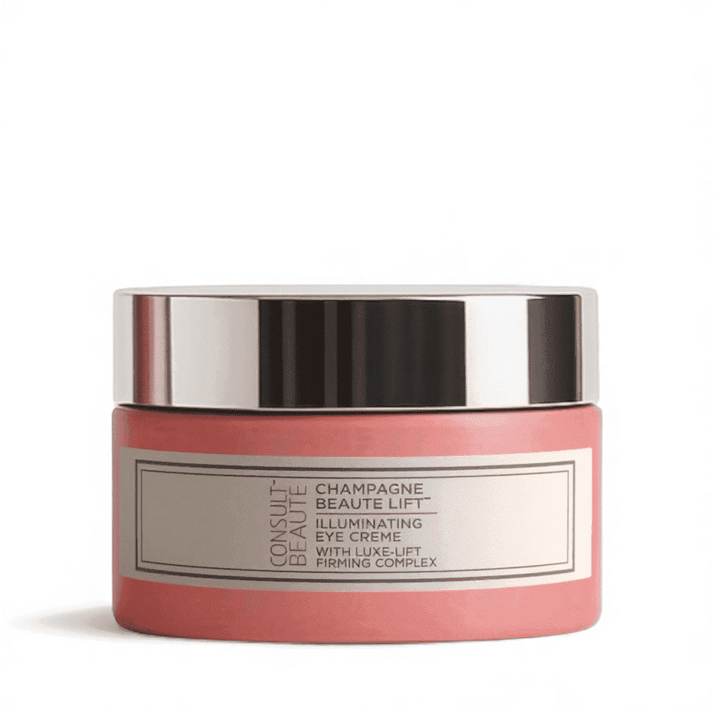 Consult Beaute Champagne Lift Firming Eye Cream Anti-Wrinkle Diminish Appearance of Fine Lines Hydrating Moisture Instant Illumination Cream, 0.5 oz