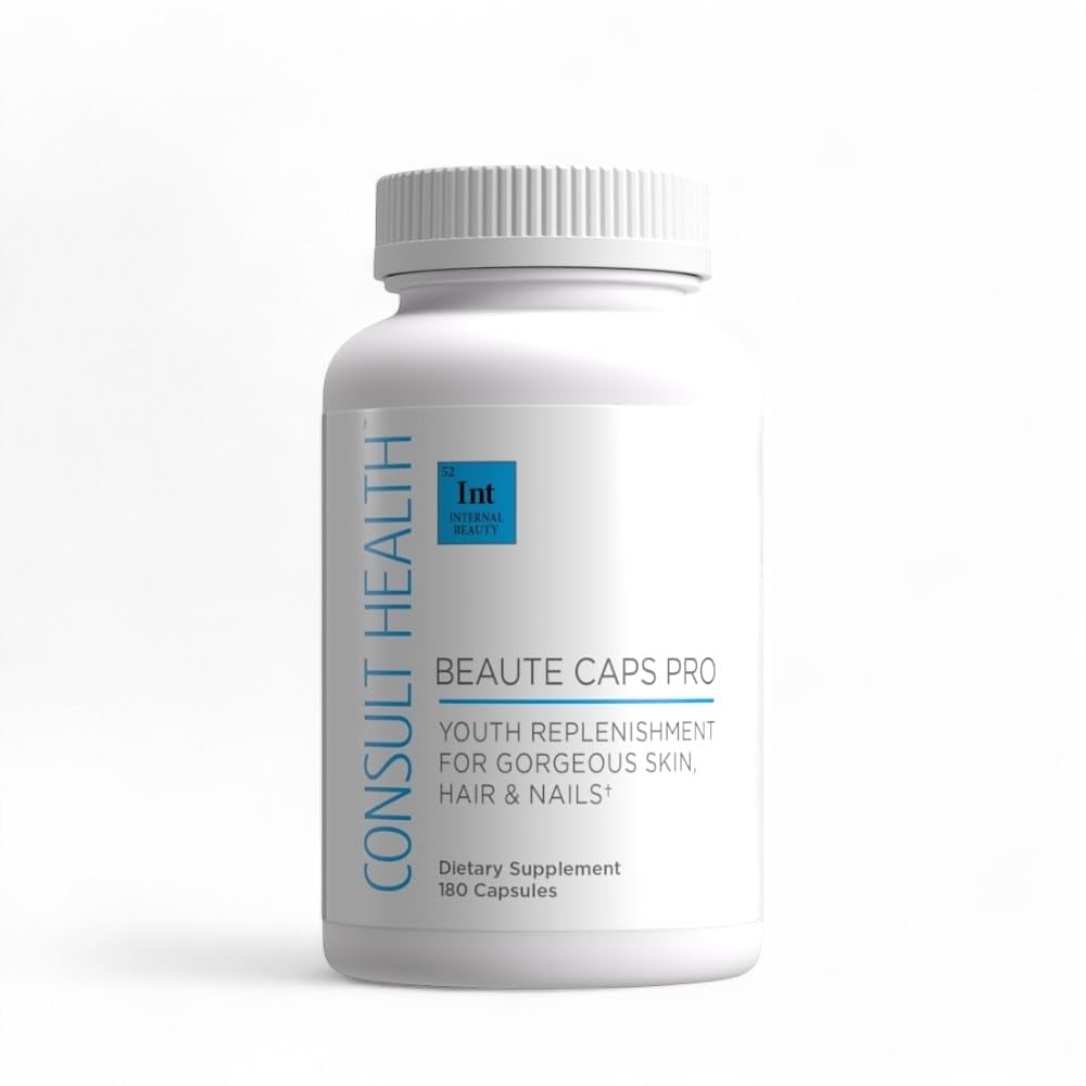 Consult Beaute Caps Pro - Supports Healthy Hair, Skin and Nails - 180 Count