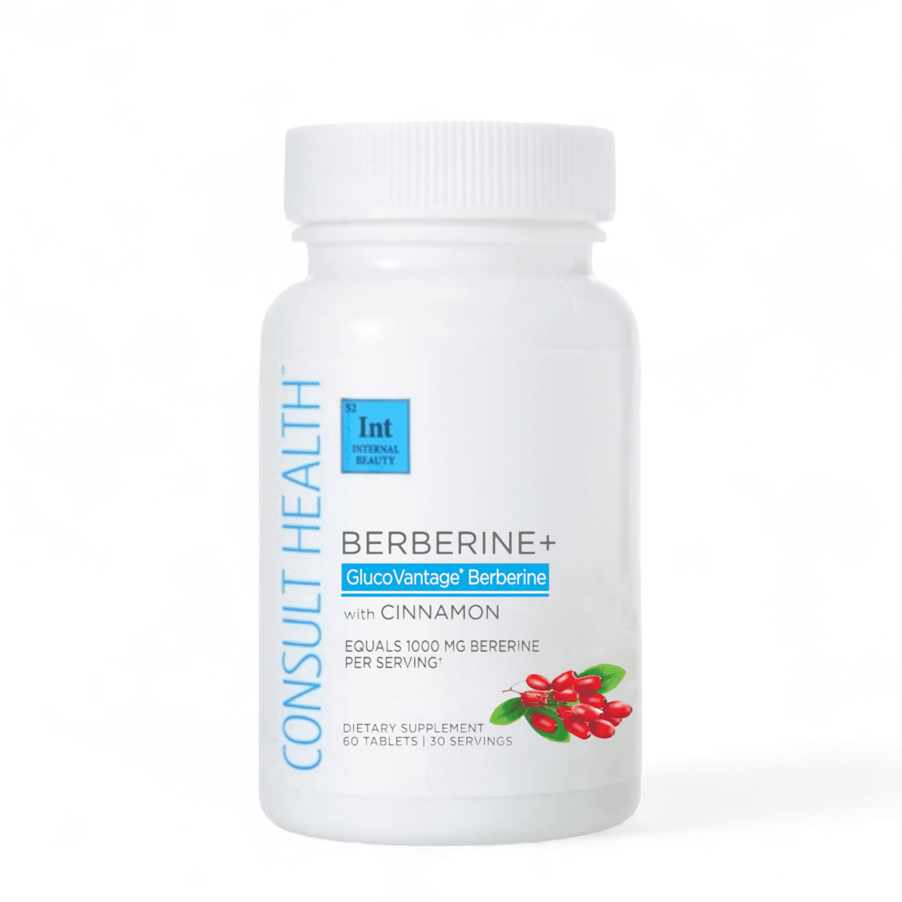 Consult Beaute Berberine+ with GlucoVantage with Cinnamon 60 Tablets