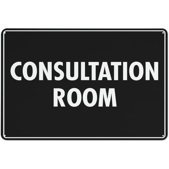 Consultation Room Retro Aluminum Sign Metal Tin Sign Vintage Style Funny Pool Signs Wall Decor Art 8 X 12 Inches