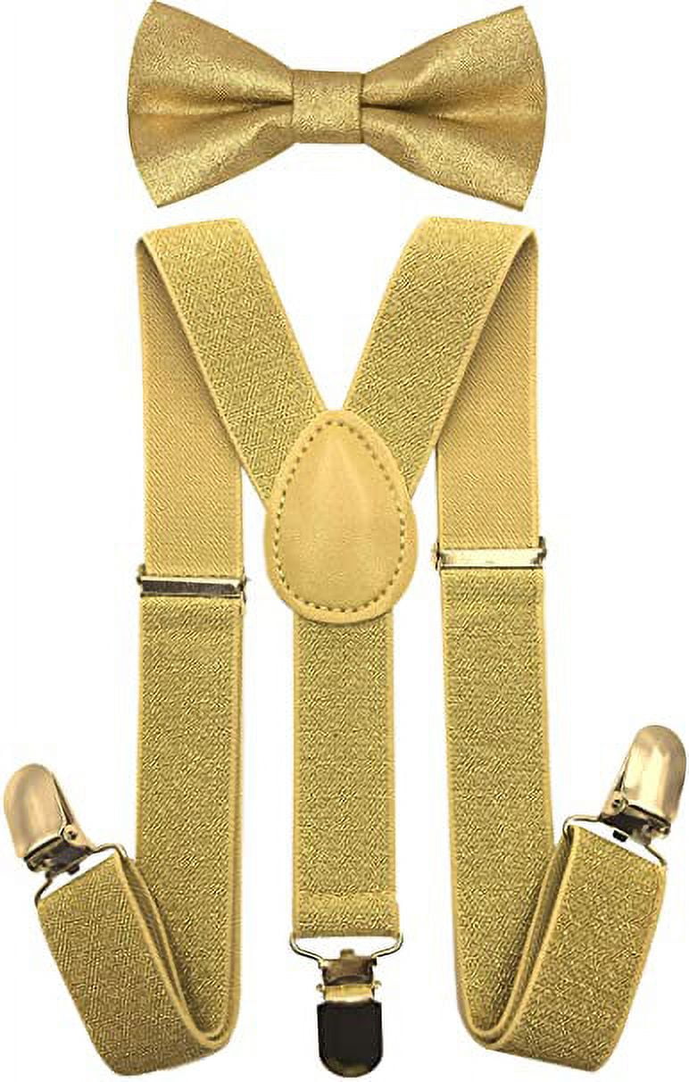 Consumable Depot Kids, Toddlers Suspender and Bow Tie Set, Adjustable Set and Colors for Boys